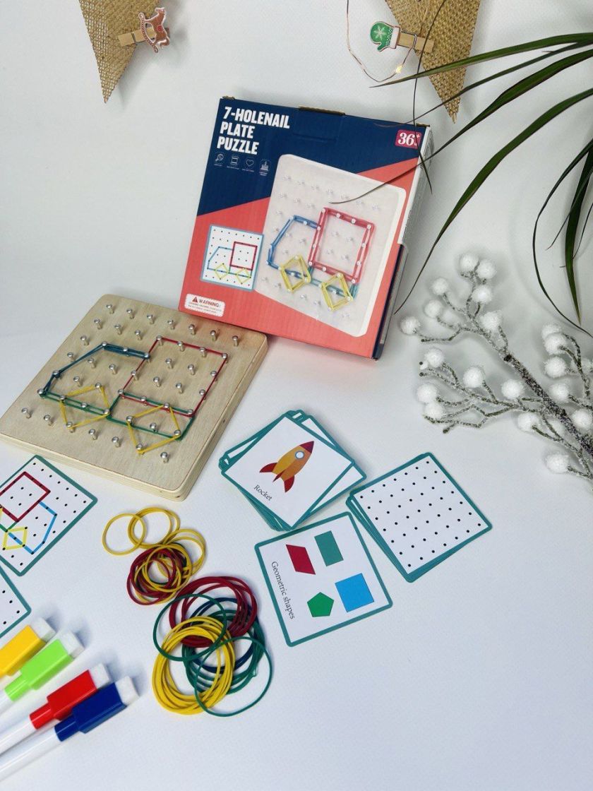 ❤ Логічна гра для дітей 58011 картки англійською мовою, резинки, 4 маркери (#58011) ✓ Anna Konvert