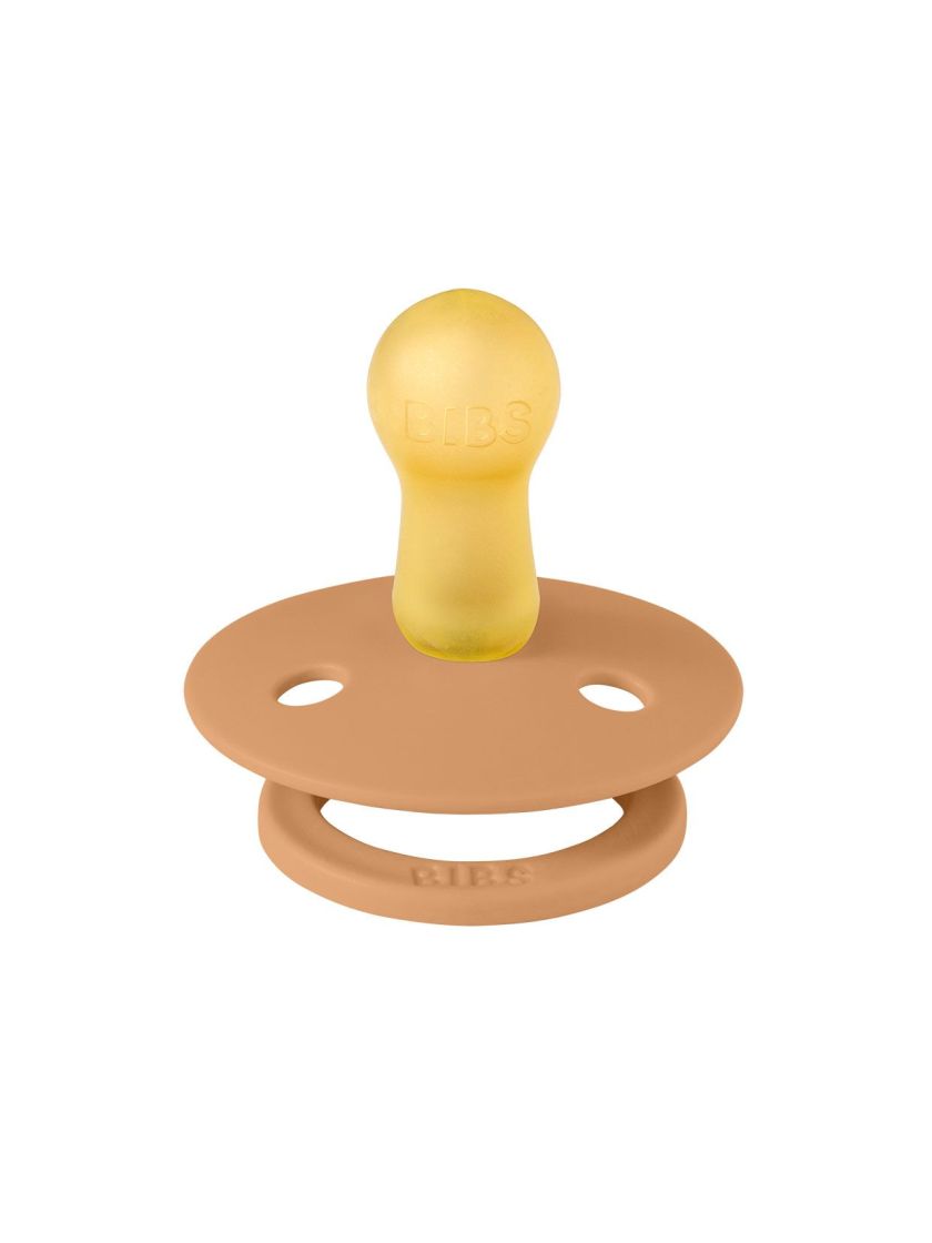 ❤ Соска пустушка BIBS Colour Latex Round (кругла). Колір - Pumpkin. Розмір - 0-6 міс (#57058011) ✓ Anna Konvert