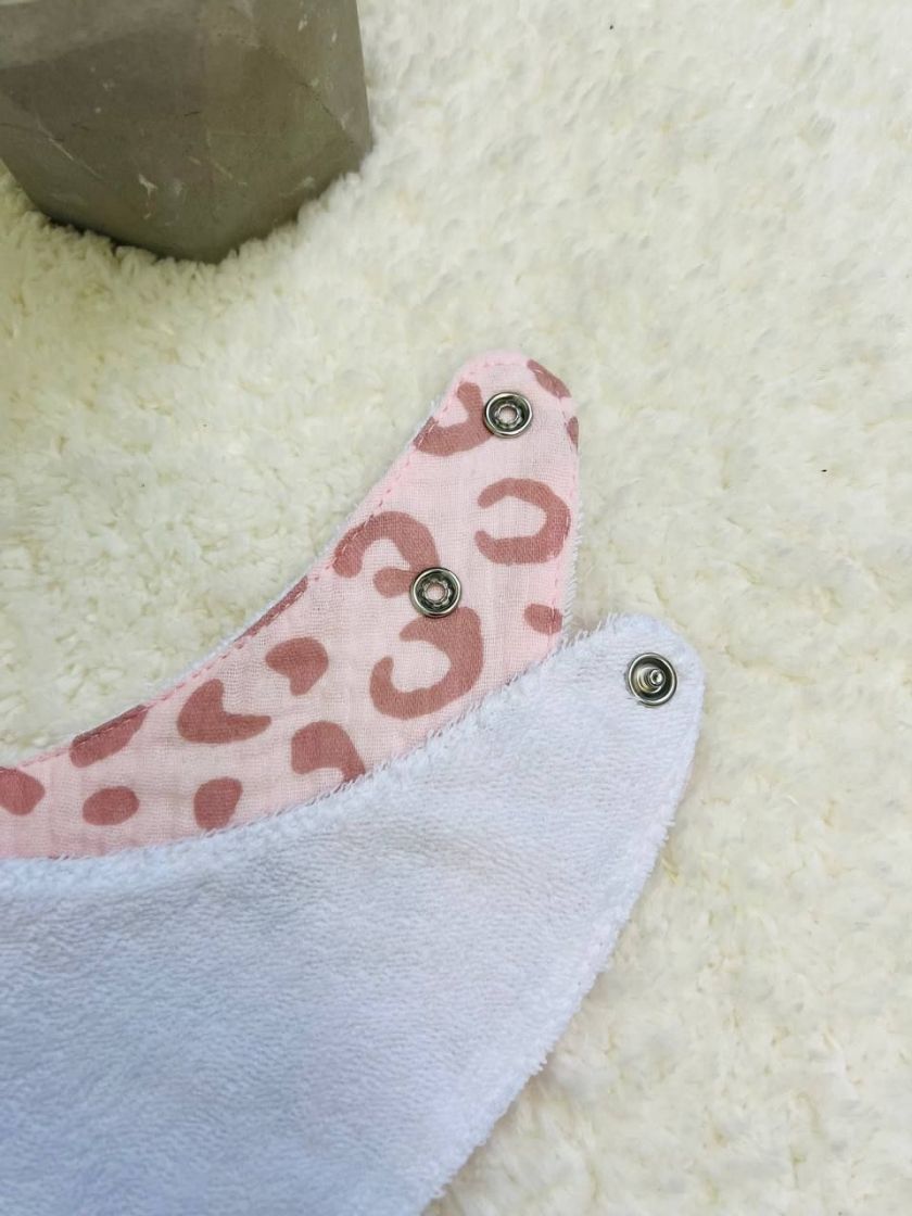 ❤ Слюнявчик, нагрудник мусліновий, непромакаючий. Принт - Леопард на рожевому (#48428615) ✓ Anna Konvert