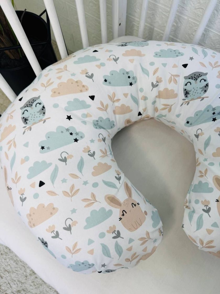 ❤ Подушка для годування, подушка у чохлі-з'ємний. Принт - Сова з ззайчиком (#46059034) ✓ Anna Konvert