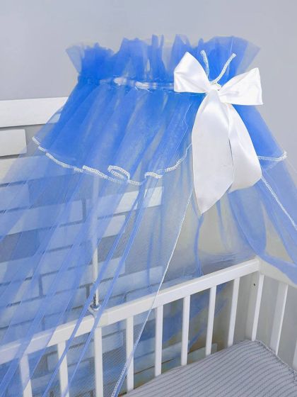 ❤ Балдахин фатиновий, 3,5м з бантиком. Колір - Синій (#54310915) ✓ Anna Konvert 2