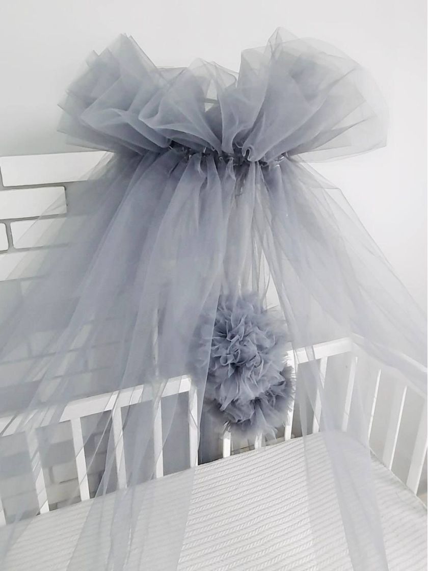 ❤ Балдахин-шатер 9м з помпонами. Колір - Сірий (#17554746) ✓ Anna Konvert