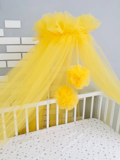 ❤ Балдахин-шатер 9м з помпонами. Колір - Жовтий (#81857324) ✓ Anna Konvert 2