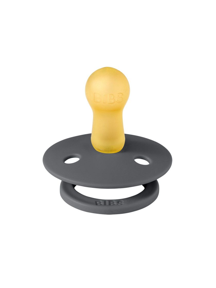 ❤ Соска пустушка BIBS Colour Latex Round (кругла). Колір - Iron. Розмір - 0-6 міс (#34626751) ✓ Anna Konvert