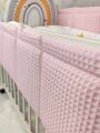❤ Набір у ліжко Веселка з суцільними бортиками Elliz. Колір - Рожевий із зайчиками (#68790791) ✓ Anna Konvert