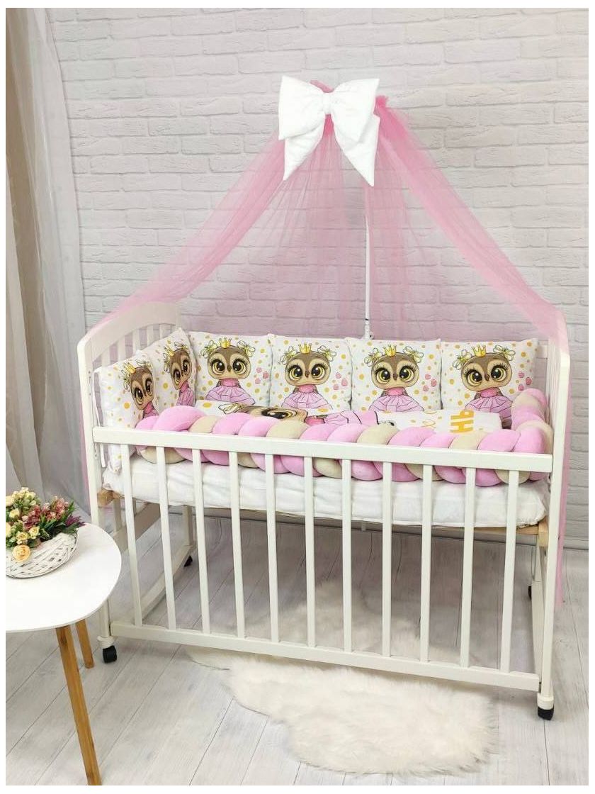 ❤ Набір у ліжко з косою "Принт" Elliz. Колір - Сова дівчинка (#61917892) ✓ Anna Konvert