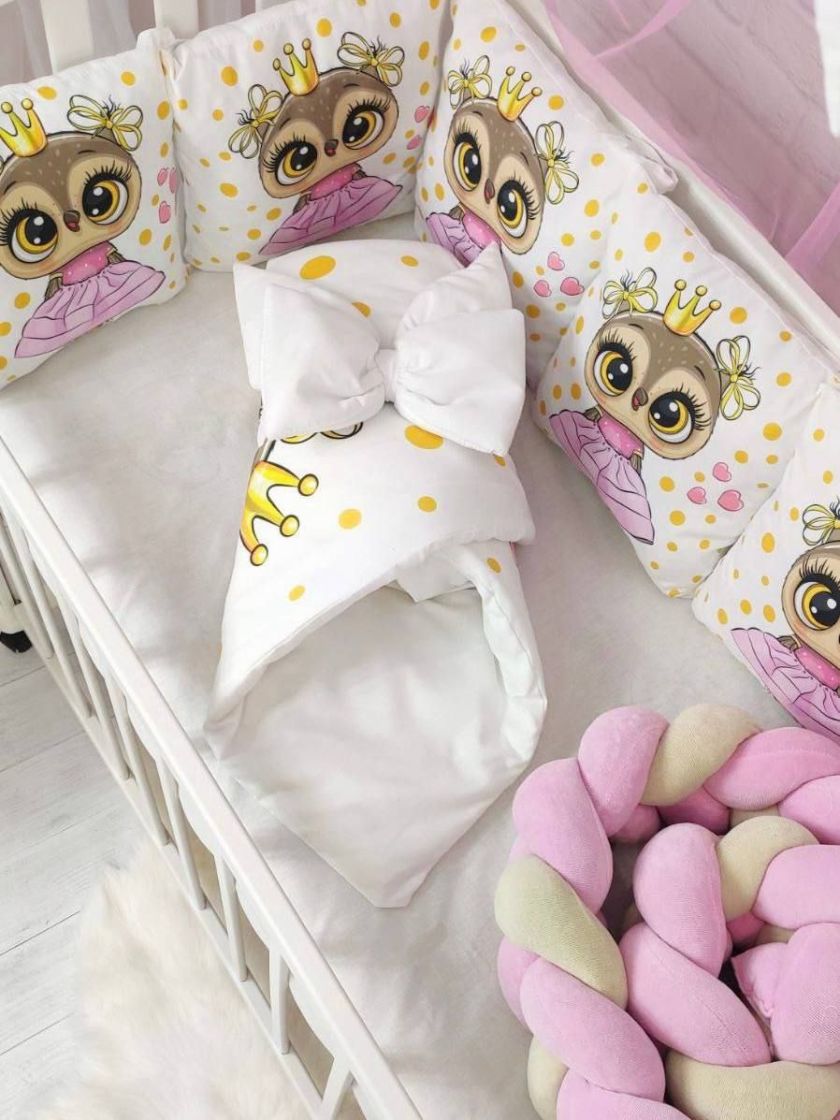❤ Набір у ліжко з косою "Принт" Elliz. Колір - Сова дівчинка (#61917892) ✓ Anna Konvert