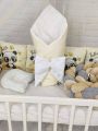 ❤ Набір у ліжко з косою "Принт" Elliz. Колір - Панда в окулярах (#4729) ✓ Anna Konvert