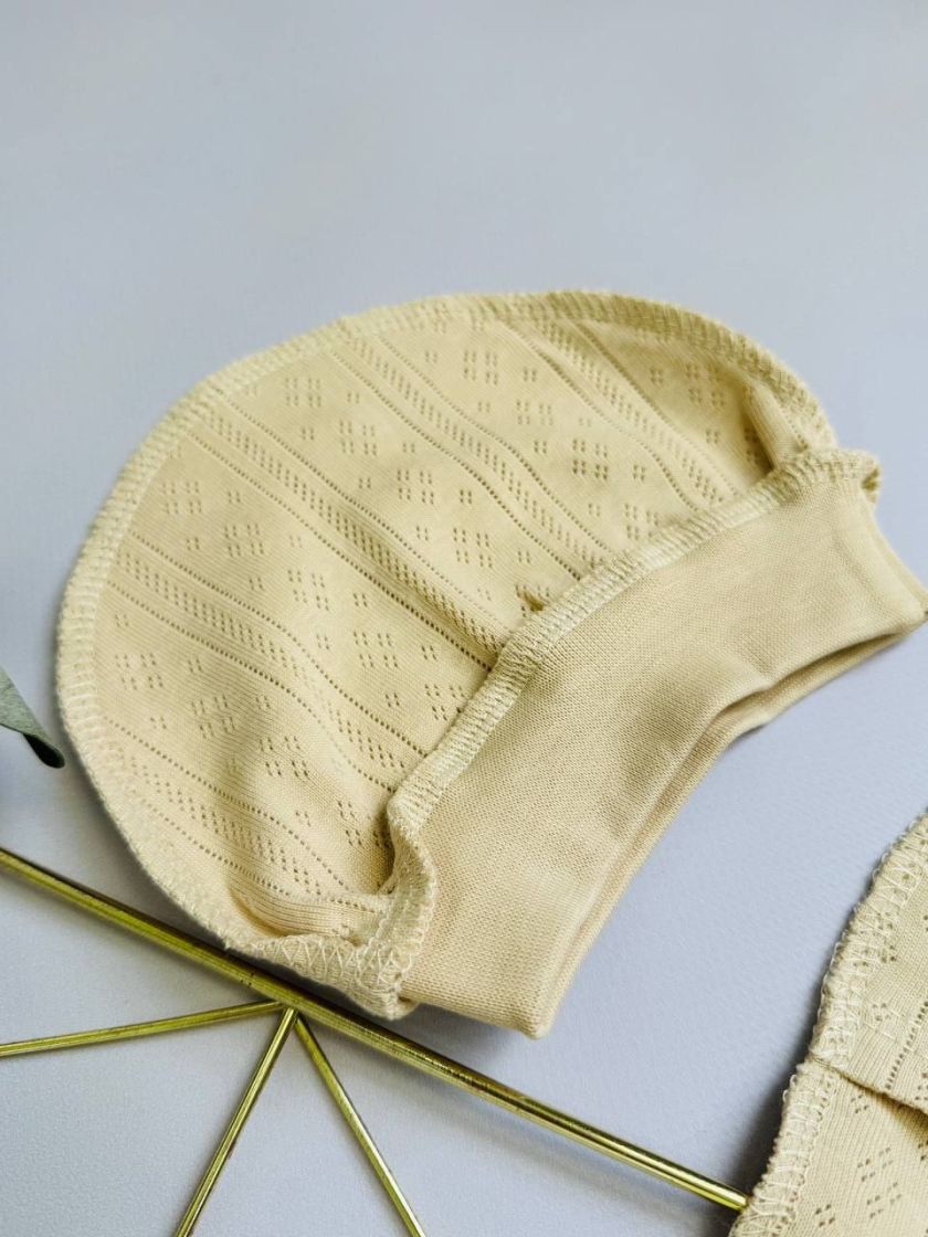 ❤ Комплект 3ка з сорочкою з перфорацією, 56-62р. Колір - Бежевий (#83897582) ✓ Anna Konvert