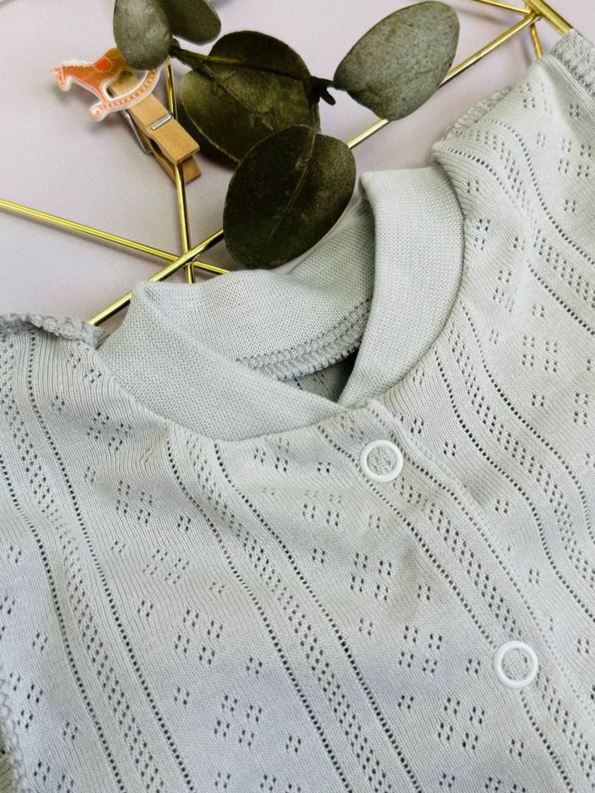 ❤ Чоловічок з перфорацією. Колір - Сірий. Розмір - 62-68р (#65915137) ✓ Anna Konvert