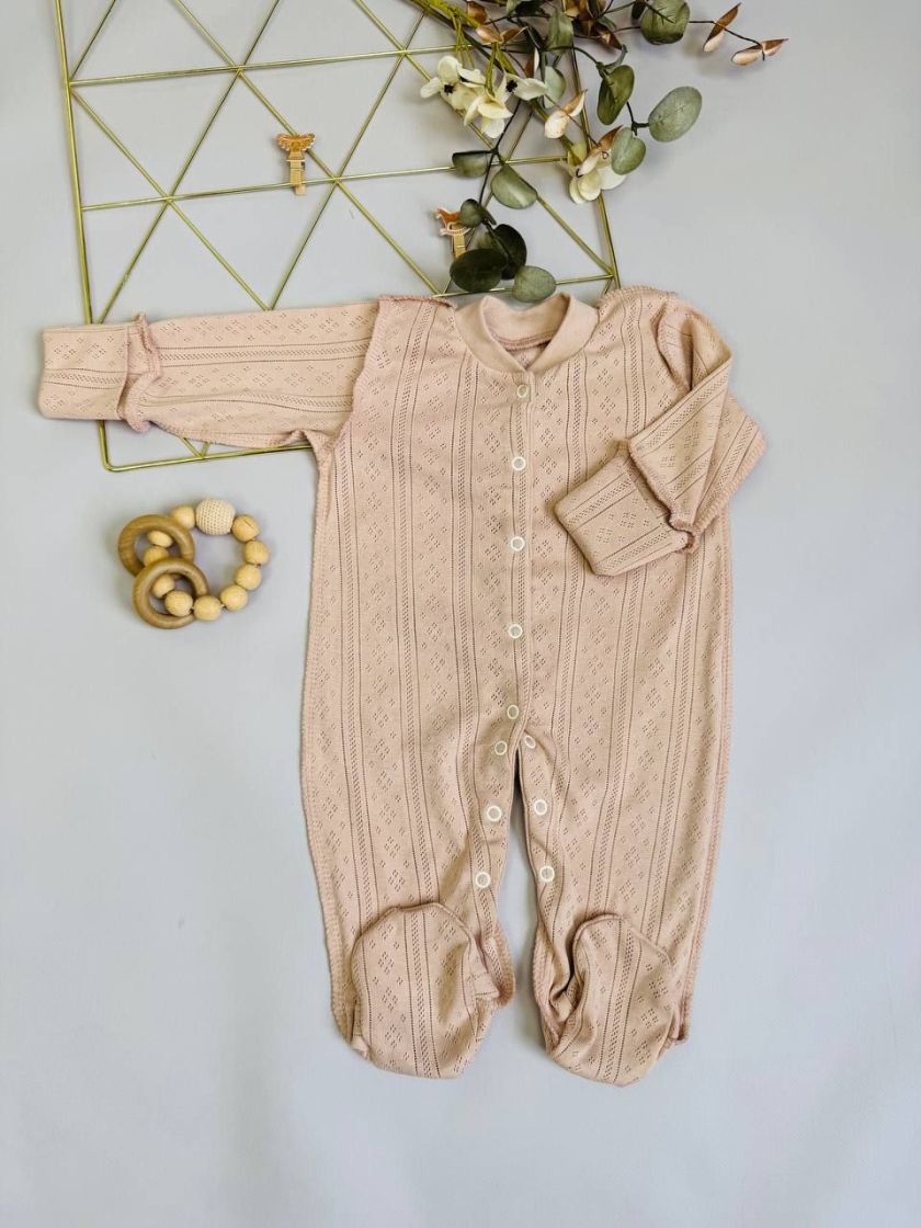 ❤ Чоловічок з перфорацією. Колір - Пудровий. Розмір - 62-68р (#12886387) ✓ Anna Konvert