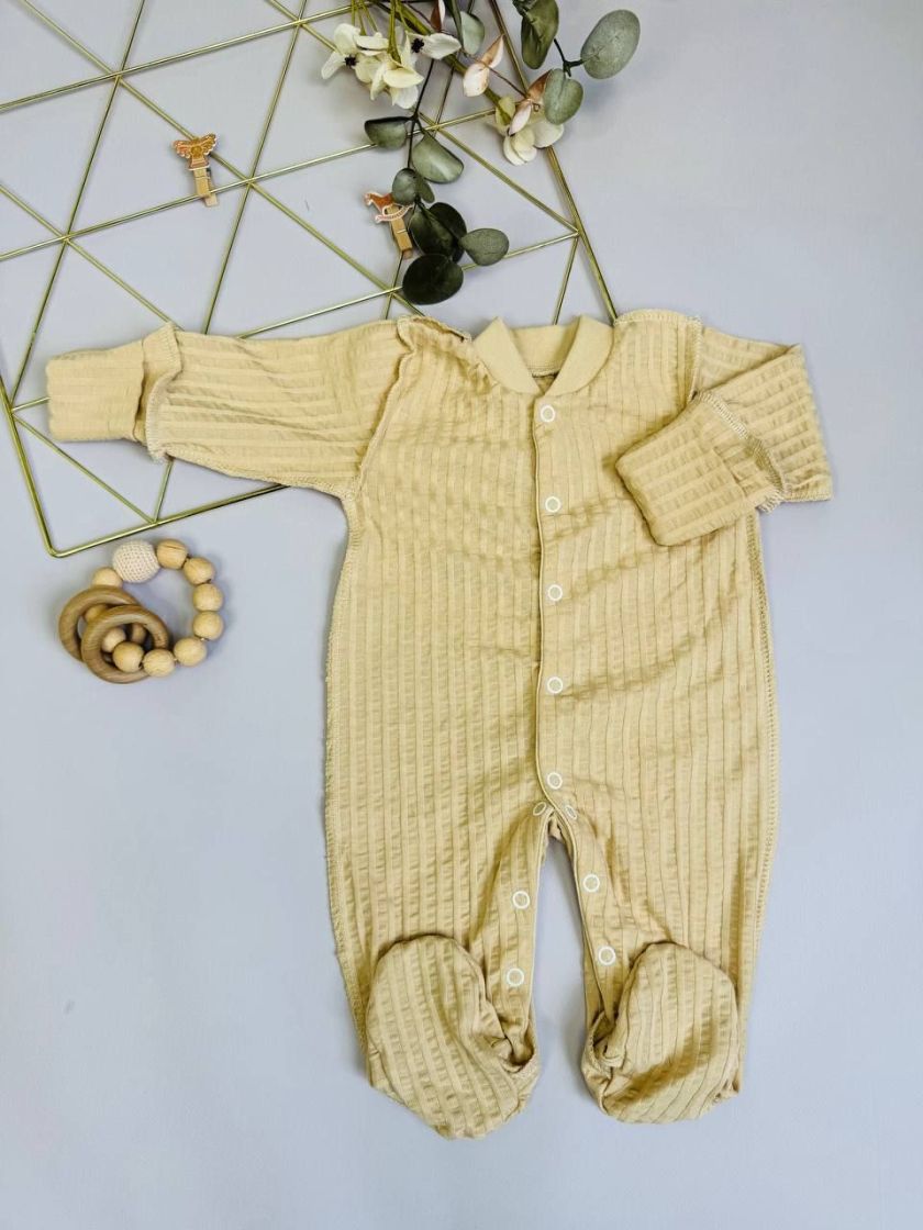 ❤ Чоловічок з перфорацією. Колір - Бежевий Жокард. Розмір - 56-62р (#98978305) ✓ Anna Konvert