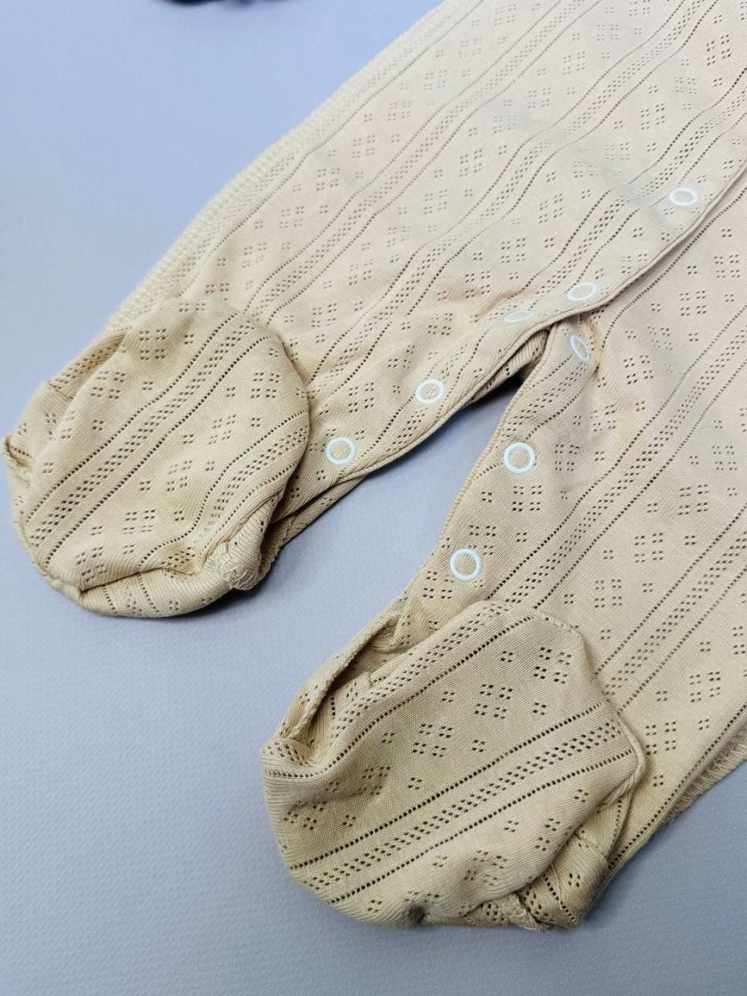 ❤ Чоловічок з перфорацією. Колір - Бежевий. Розмір - 56-62р (#24425423) ✓ Anna Konvert