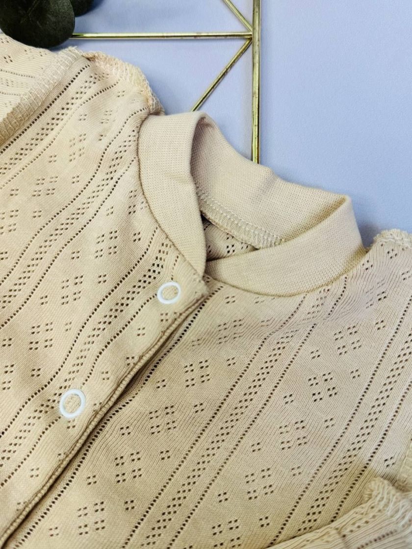 ❤ Чоловічок з перфорацією. Колір - Бежевий. Розмір - 56-62р (#24425423) ✓ Anna Konvert