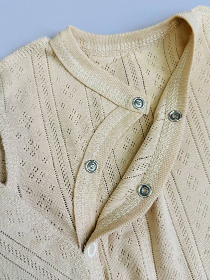 ❤ Комплект 2ка з боді, з перфорацією. Колір - Бежевий. Розмір - 62-68р (#33446522) ✓ Anna Konvert 2