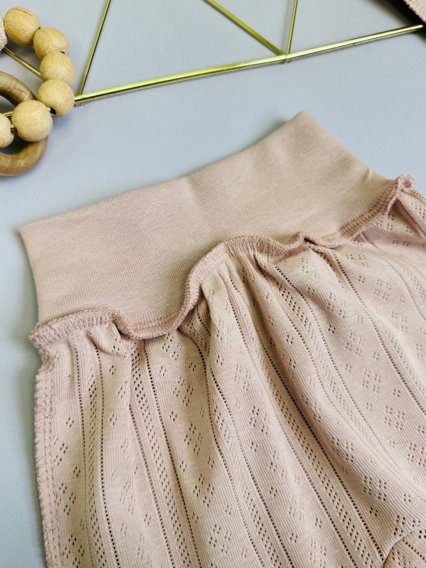 ❤ Комплект 2ка з боді, з перфорацією. Колір - Пудровий. Розмір - 56-62р (#63776825) ✓ Anna Konvert