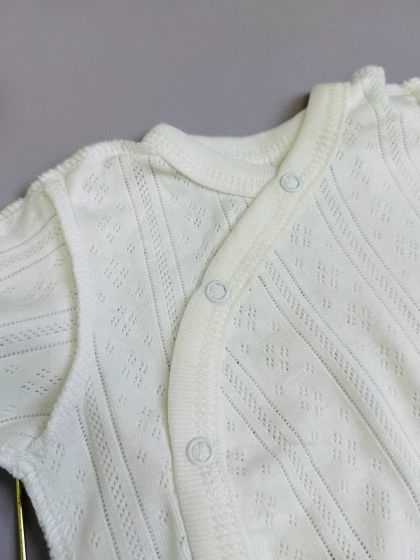 ❤ Комплект 2ка з боді, з перфорацією. Колір - Молочний. Розмір - 56-62р (#31547067) ✓ Anna Konvert 2