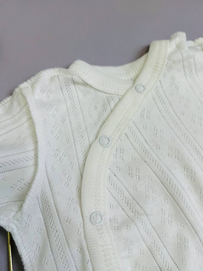 ❤ Комплект 2ка з боді, з перфорацією. Колір - Молочний. Розмір - 56-62р (#31547067) ✓ Anna Konvert