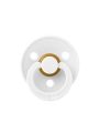 ❤ Соска пустушка BIBS Colour Latex Round (кругла). Колір - White. Розмір - 0-6 міс (#100211) ✓ Anna Konvert