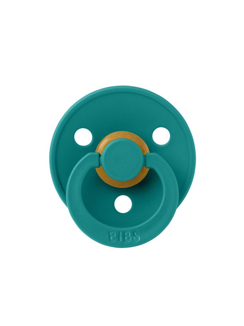 ❤ Соска пустушка BIBS Colour Latex Round (кругла). Колір - Scuba. Розмір - 0-6 міс (#100327) ✓ Anna Konvert