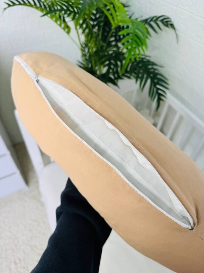 ❤ Подушка для годування, подушка у чохлі-з'ємний. Принт - Бежевий однотон (#91522247) ✓ Anna Konvert