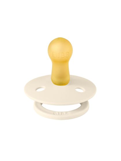 ❤ Соска пустушка BIBS Colour Latex Round (кругла). Колір - Ivory. Розмір - 0-6 міс (#100216) ✓ Anna Konvert 2