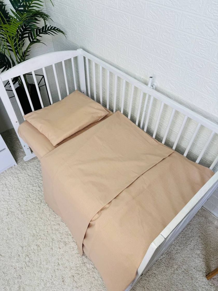 ❤ Змінна дитяча постіль, розмір підковдри 140 см на 110 см. Принт - Капучино однотон (#57861030) ✓ Anna Konvert