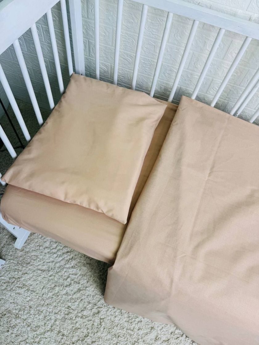 ❤ Змінна дитяча постіль, розмір підковдри 140 см на 110 см. Принт - Капучино однотон (#57861030) ✓ Anna Konvert