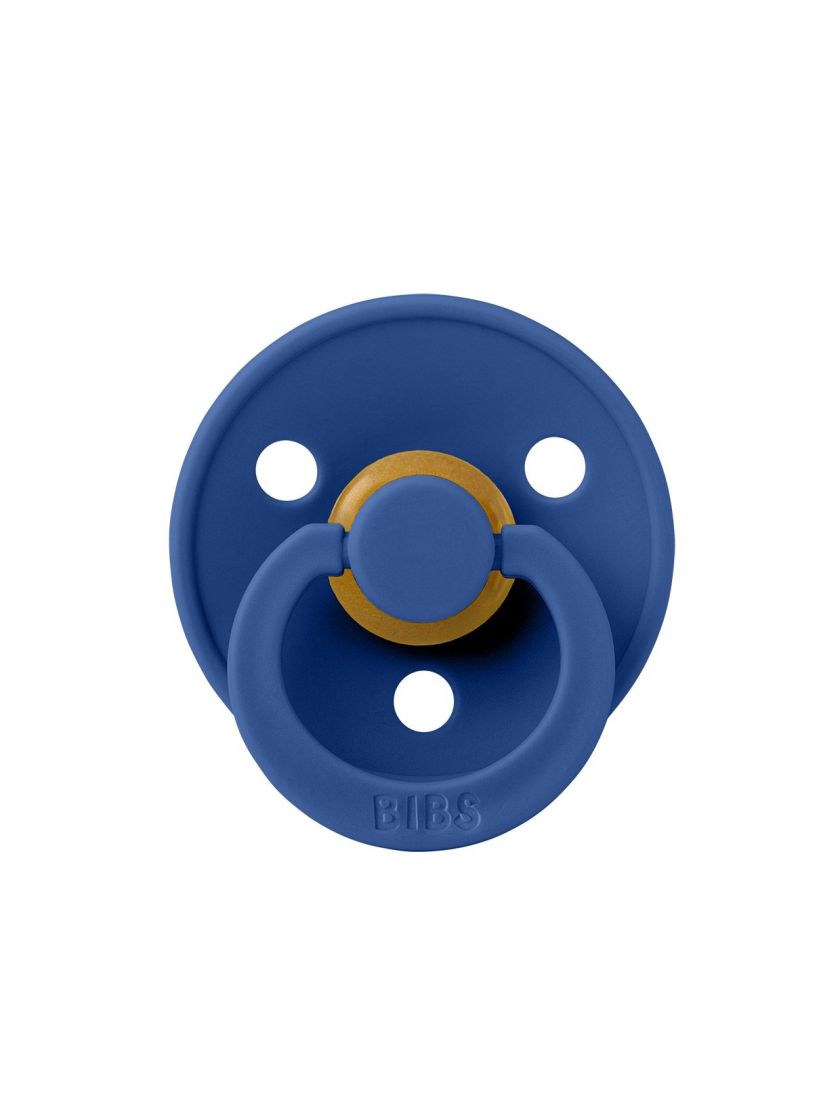 ❤ Соска пустушка BIBS Colour Latex Round (кругла). Колір - Cornflower. Розмір - 0-6 міс (#100309) ✓ Anna Konvert