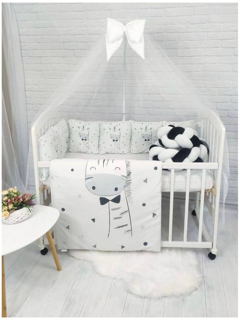 ❤ Набір у ліжко з косою "Принт" Elliz. Колір - Зебра с білим (#89644238) ✓ Anna Konvert