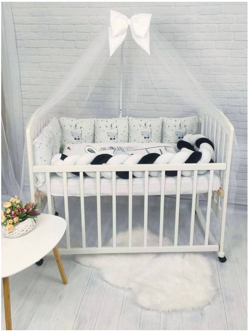 ❤ Набір у ліжко з косою "Принт" Elliz. Колір - Зебра с білим (#89644238) ✓ Anna Konvert