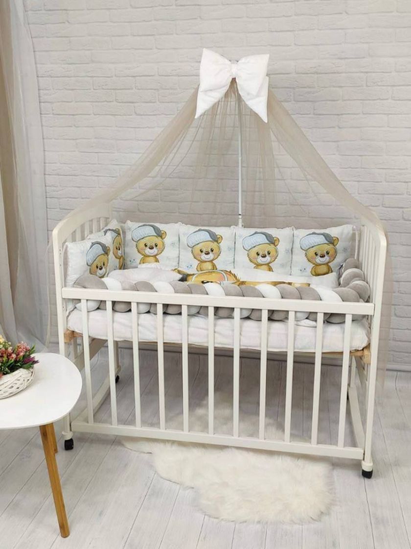 ❤ Набір у ліжко з косою "Принт" Elliz. Колір - Ведмедик Тедді хлопчик (#91043856) ✓ Anna Konvert