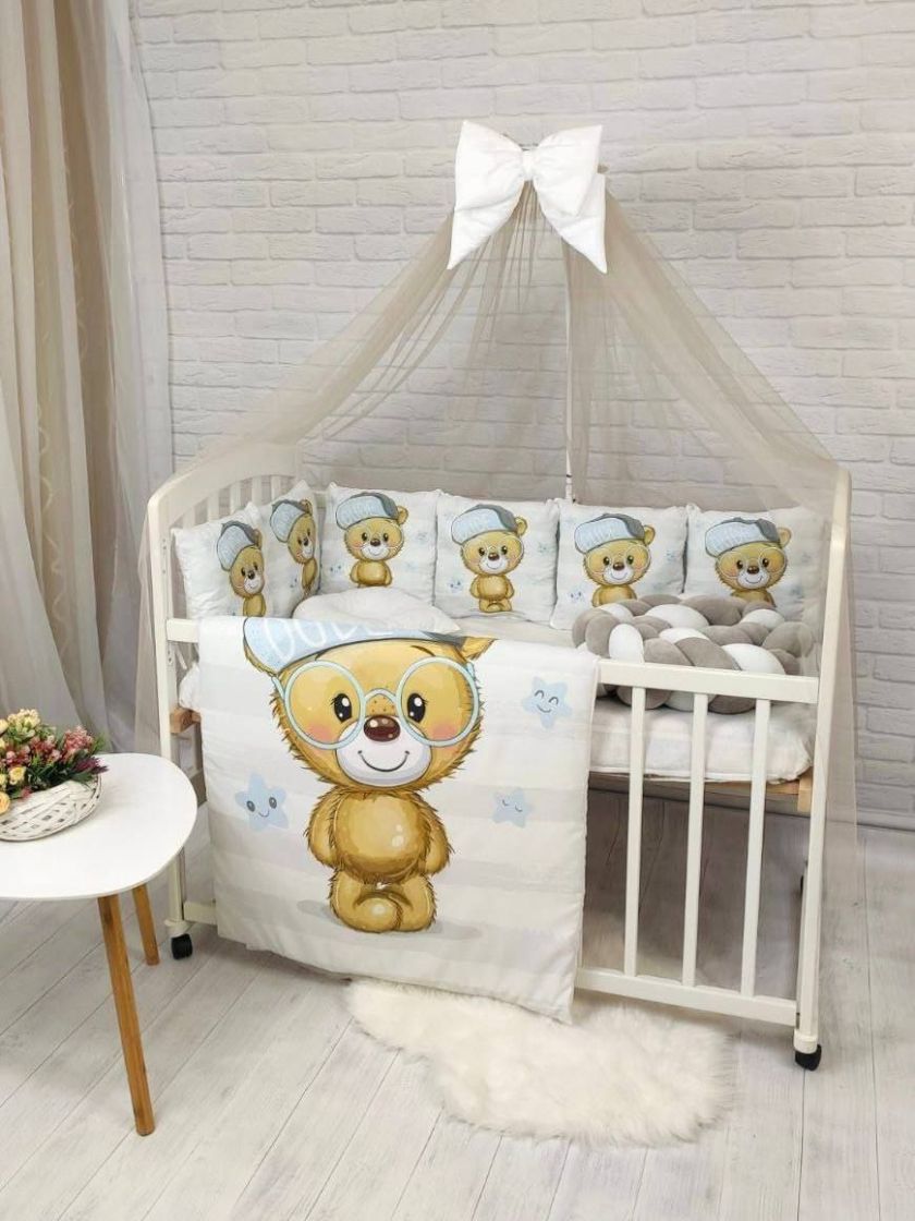 ❤ Набір у ліжко з косою "Принт" Elliz. Колір - Ведмедик Тедді хлопчик (#91043856) ✓ Anna Konvert