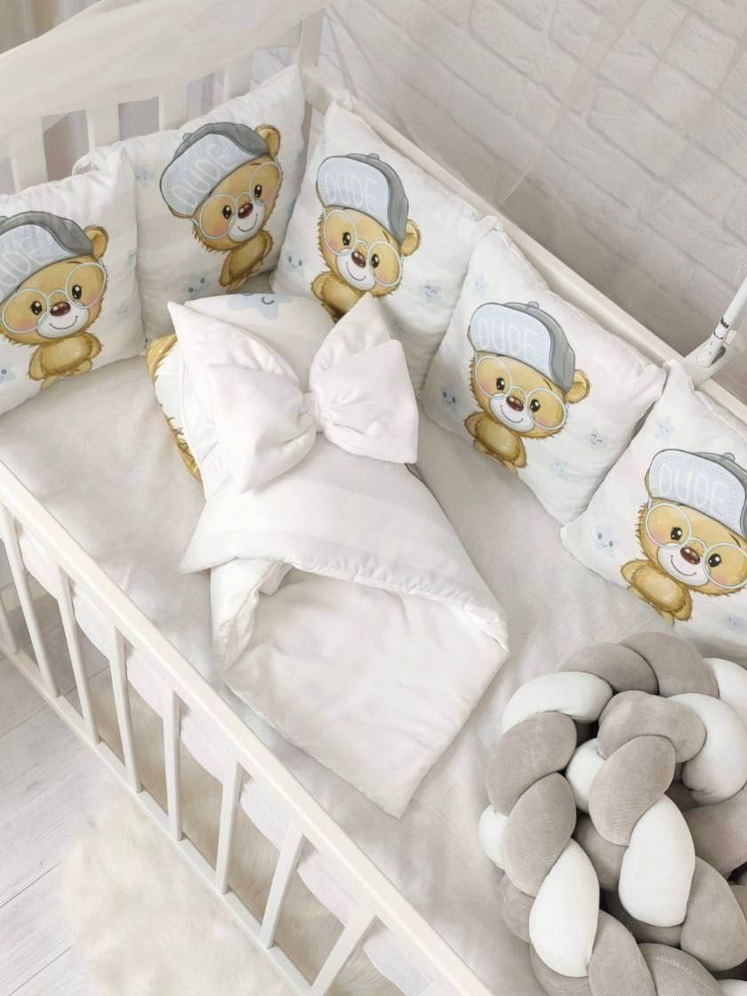 ❤ Набір у ліжко з косою "Принт" Elliz. Колір - Ведмедик Тедді хлопчик (#91043856) ✓ Anna Konvert