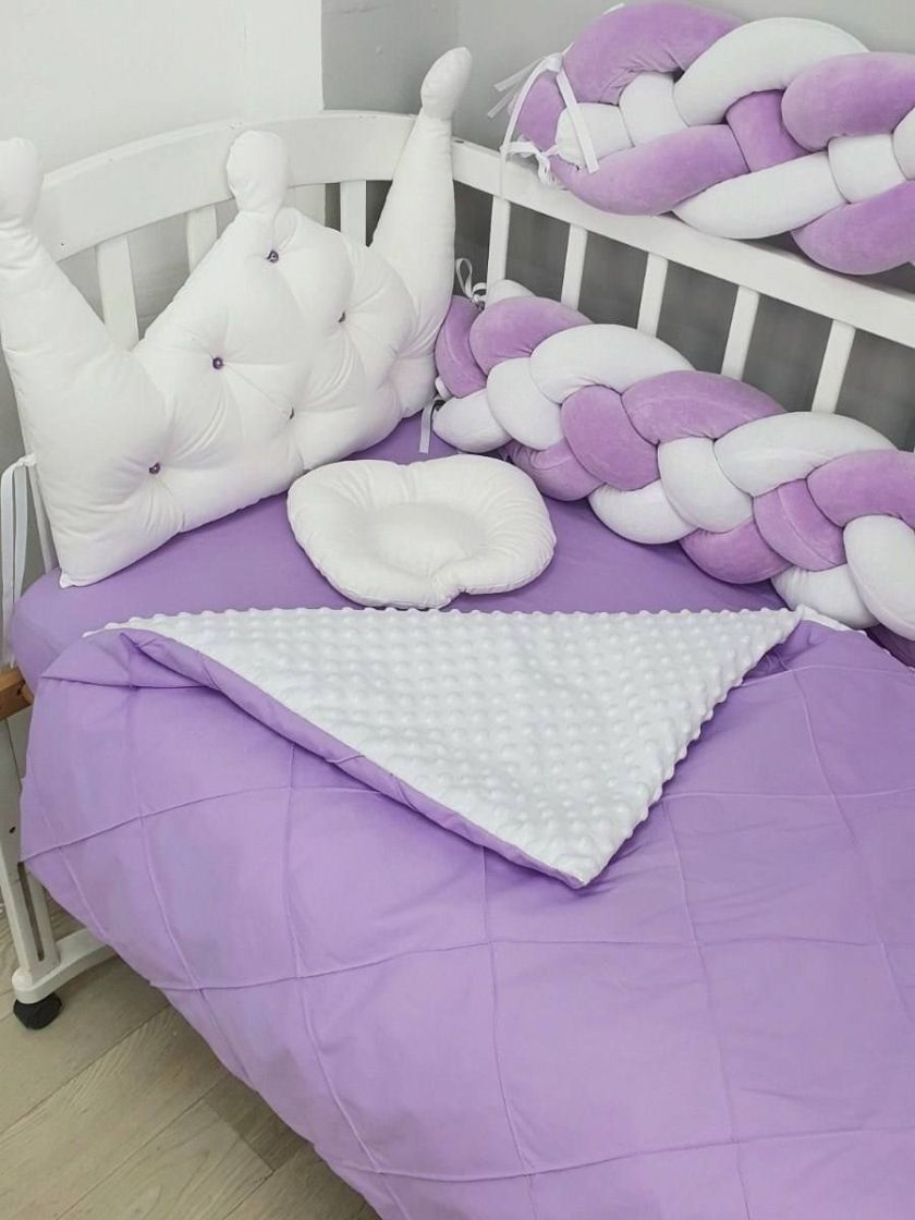 ❤ Набір у ліжко 2 корони 2 коси. Колір - Фіолетовий (#24860304) ✓ Anna Konvert