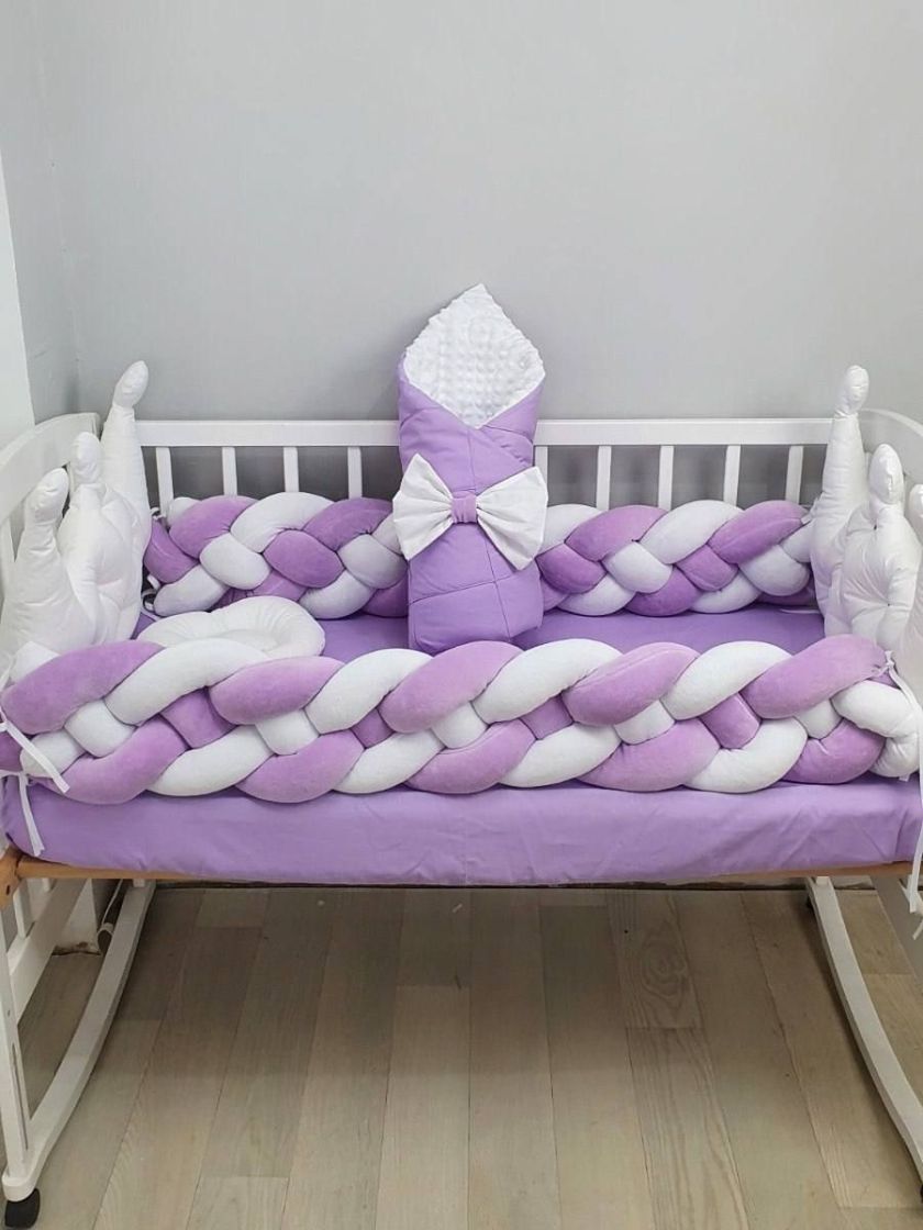 ❤ Набір у ліжко 2 корони 2 коси. Колір - Фіолетовий (#24860304) ✓ Anna Konvert