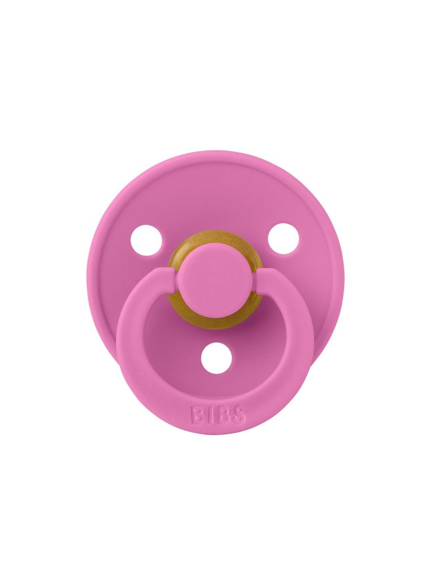 ❤ Соска пустушка BIBS Colour Latex Round (кругла). Колір - Bubblegum. Розмір - 0-6 міс (#22539785) ✓ Anna Konvert