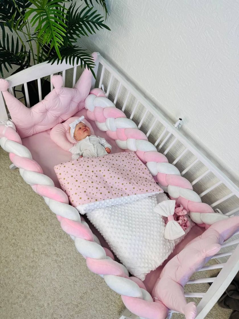 ❤ Набір у ліжко 2 корони 2 коси. Колір - Рожевий (#31171677) ✓ Anna Konvert