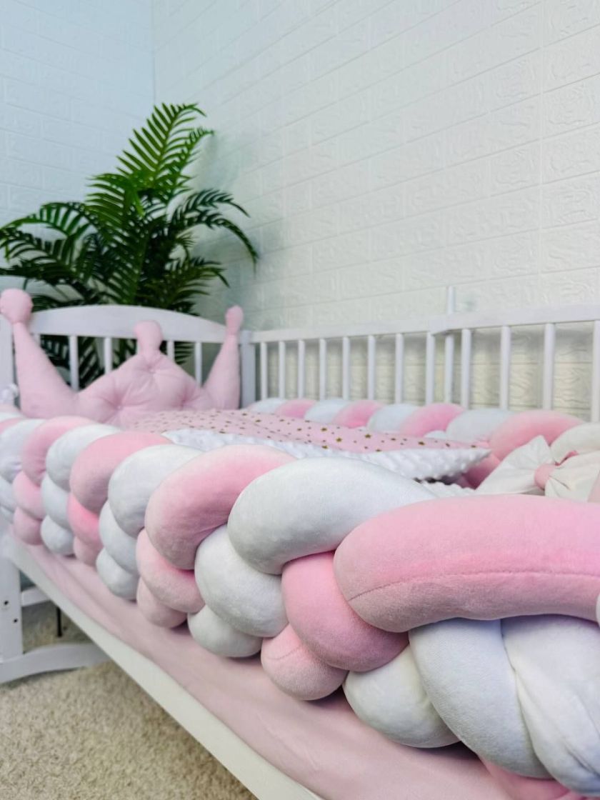 ❤ Набір у ліжко 2 корони 2 коси. Колір - Рожевий (#31171677) ✓ Anna Konvert