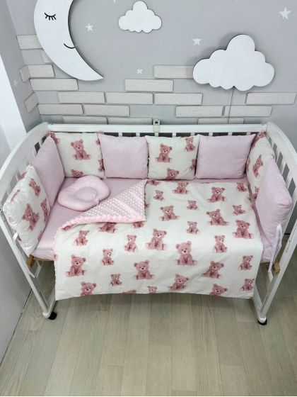 ❤ Набір з подушками на 4 боки Стандартний. Колір - Ведмедики Тедді рожеві великі (#34756172) ✓ Anna Konvert 2