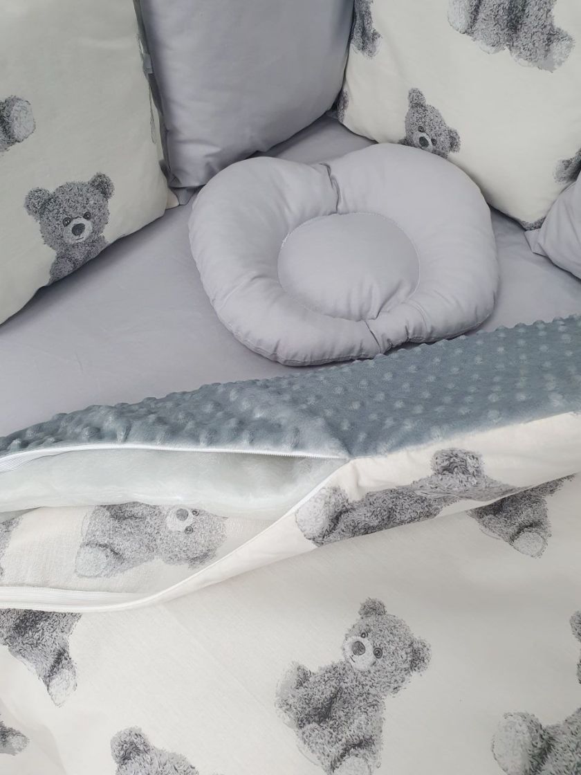 ❤ Набір з подушками на 4 боки Стандартний. Колір - Ведмедики Тедді сірі великі (#65222208) ✓ Anna Konvert