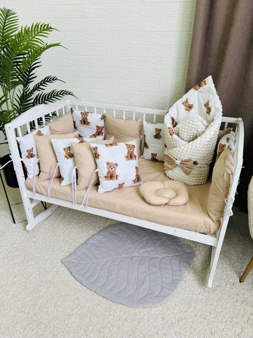 ❤ Набір з подушками на 4 боки Стандартний. Колір - Ведмедики Тедді шоколадні великі (#5291473) ✓ Anna Konvert