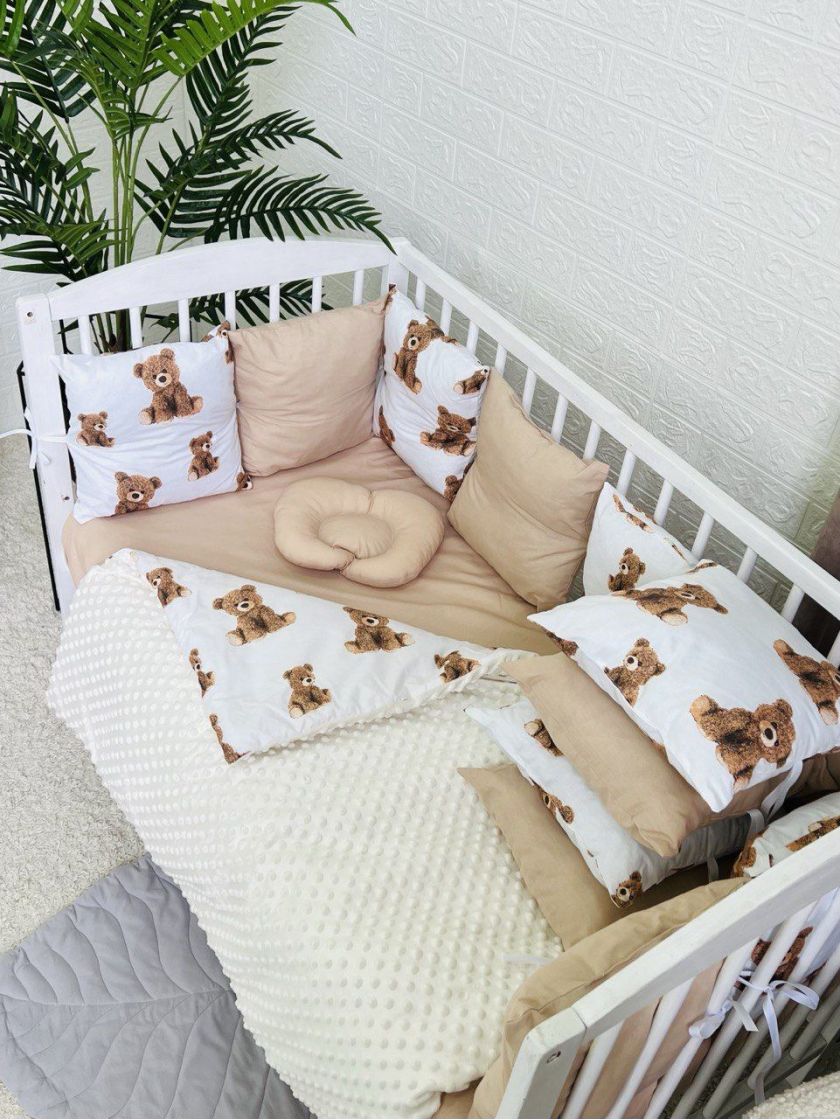 ❤ Набір з подушками на 4 боки Стандартний. Колір - Ведмедики Тедді шоколадні великі (#5291473) ✓ Anna Konvert