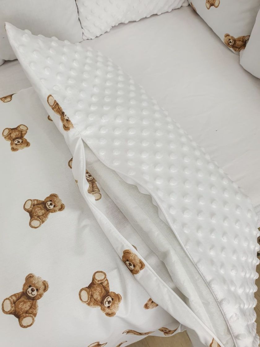 ❤ Набір з подушками на 4 боки Стандартний. Колір - Ведмежата дрібні білі (#23970866) ✓ Anna Konvert