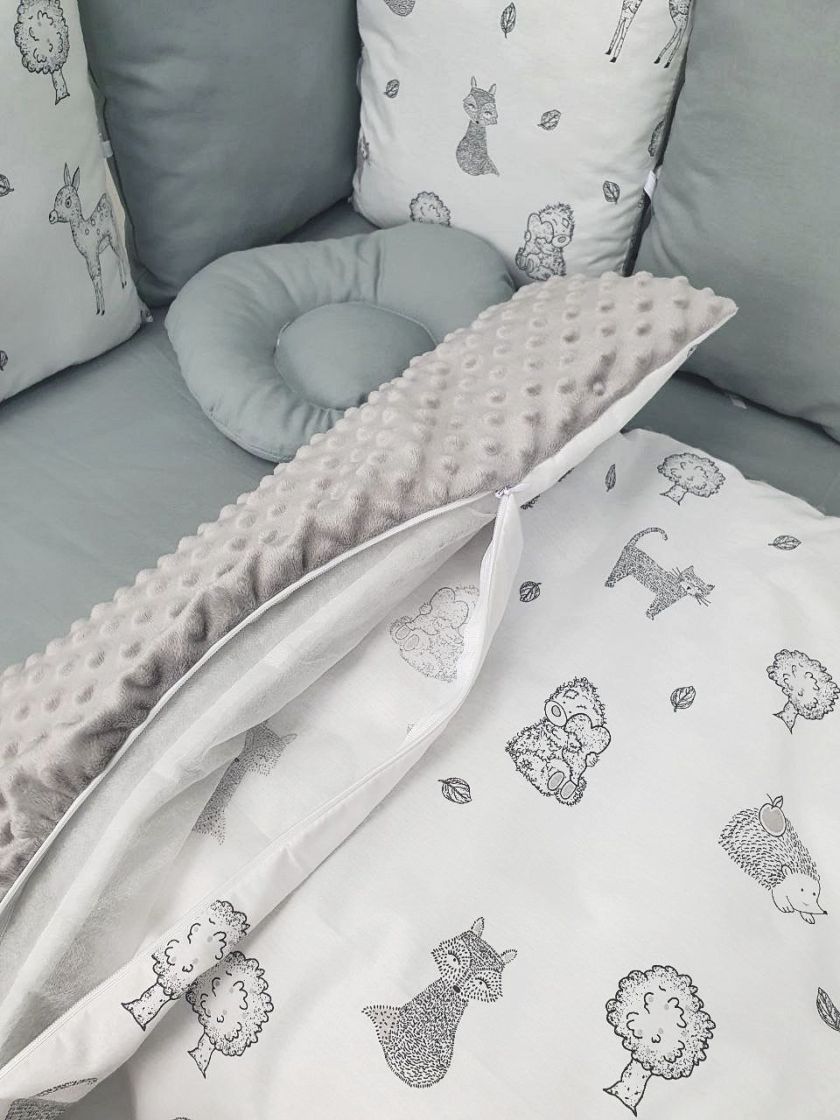 ❤ Набір з подушками на 4 боки Стандартний. Колір - Звірята контур сірі (#25512298) ✓ Anna Konvert