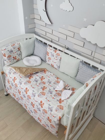 ❤ Набір з подушками на 4 боки Стандартний. Колір - Літачки сіро-бежеві (#46189224) ✓ Anna Konvert 2