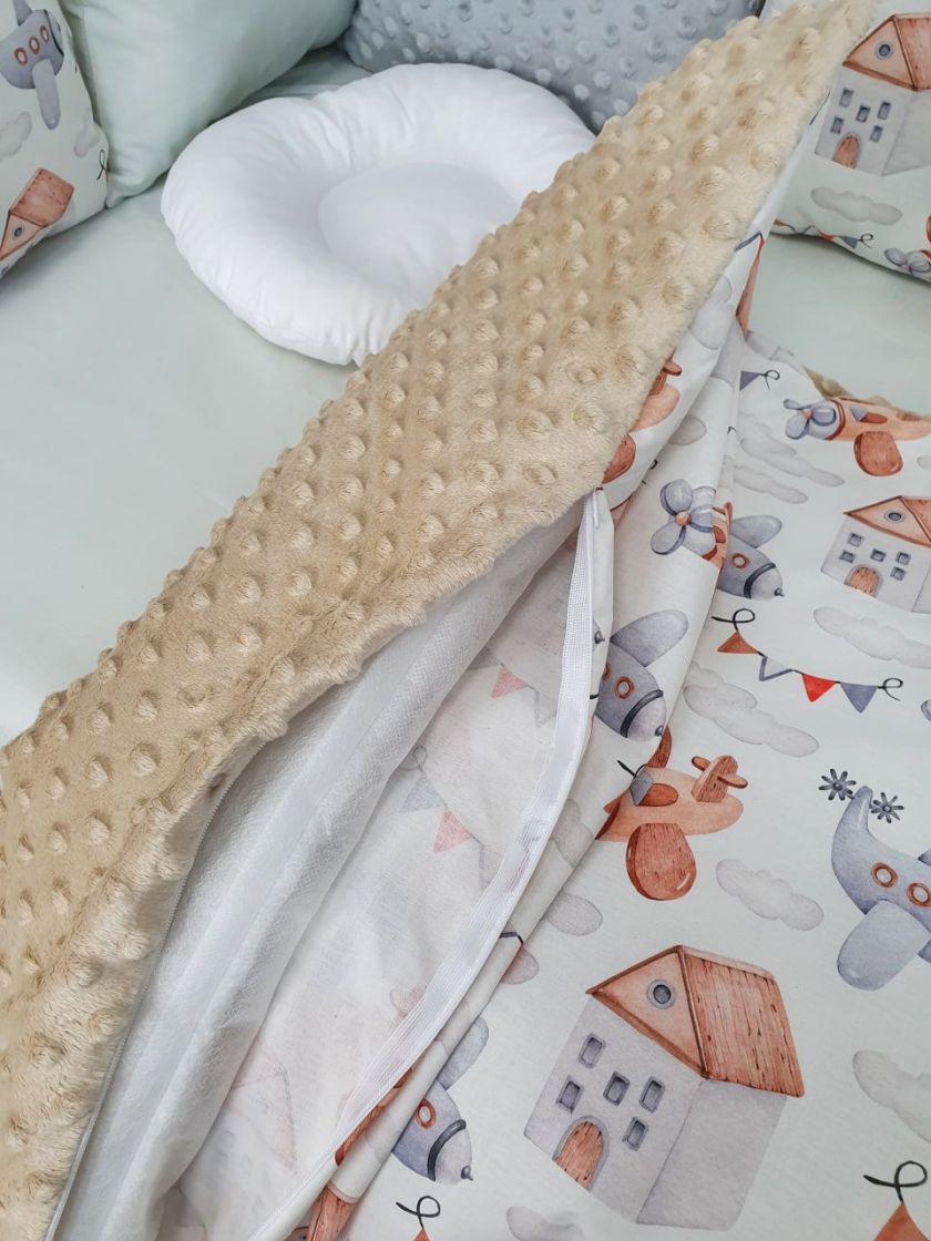 ❤ Набір з подушками на 4 боки Стандартний. Колір - Літачки сіро-бежеві (#46189224) ✓ Anna Konvert