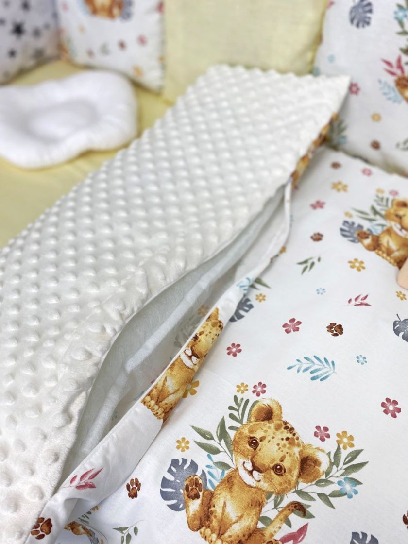 ❤ Набір з подушками на 4 боки Стандартний. Колір - Молочний з левенятами (#22112793) ✓ Anna Konvert