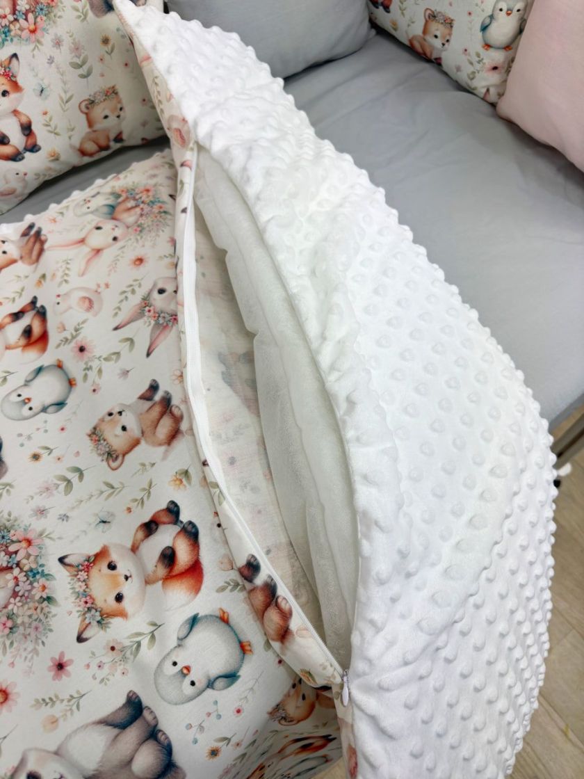 ❤ Набір з подушками на 4 боки Стандартний. Колір - Сіро-рожевий милі звірі (#43833571) ✓ Anna Konvert