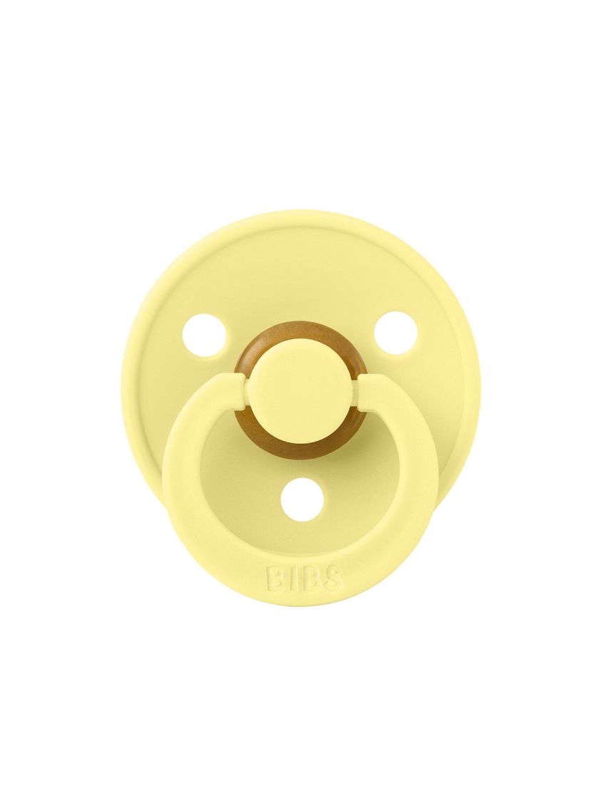 ❤ Соска пустушка BIBS Colour Latex Round (кругла). Колір - Sunshine. Розмір - 6-18 міс (#42498008) ✓ Anna Konvert